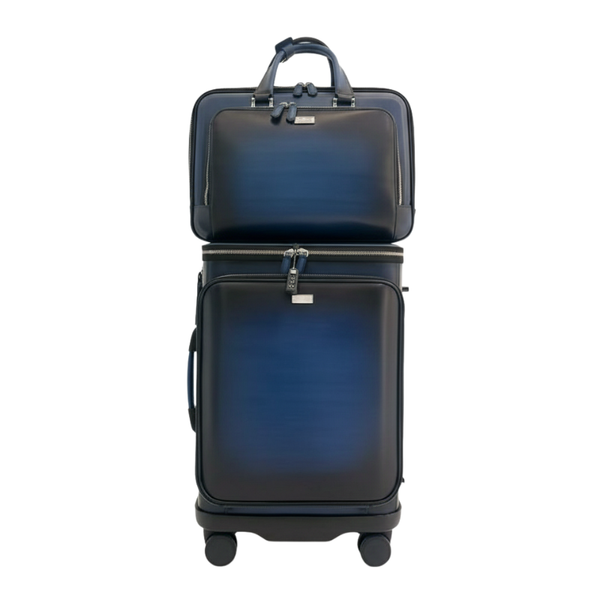 Italian Briefcase and Trolley Executive Luxe Luggage Set