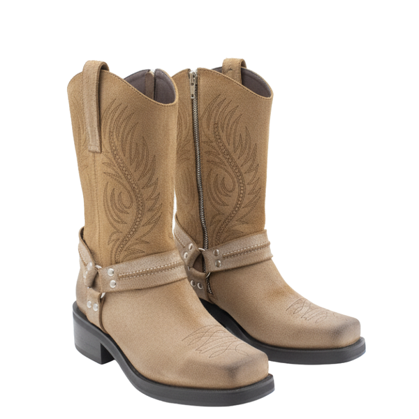 Harness Western Cowboy Boots