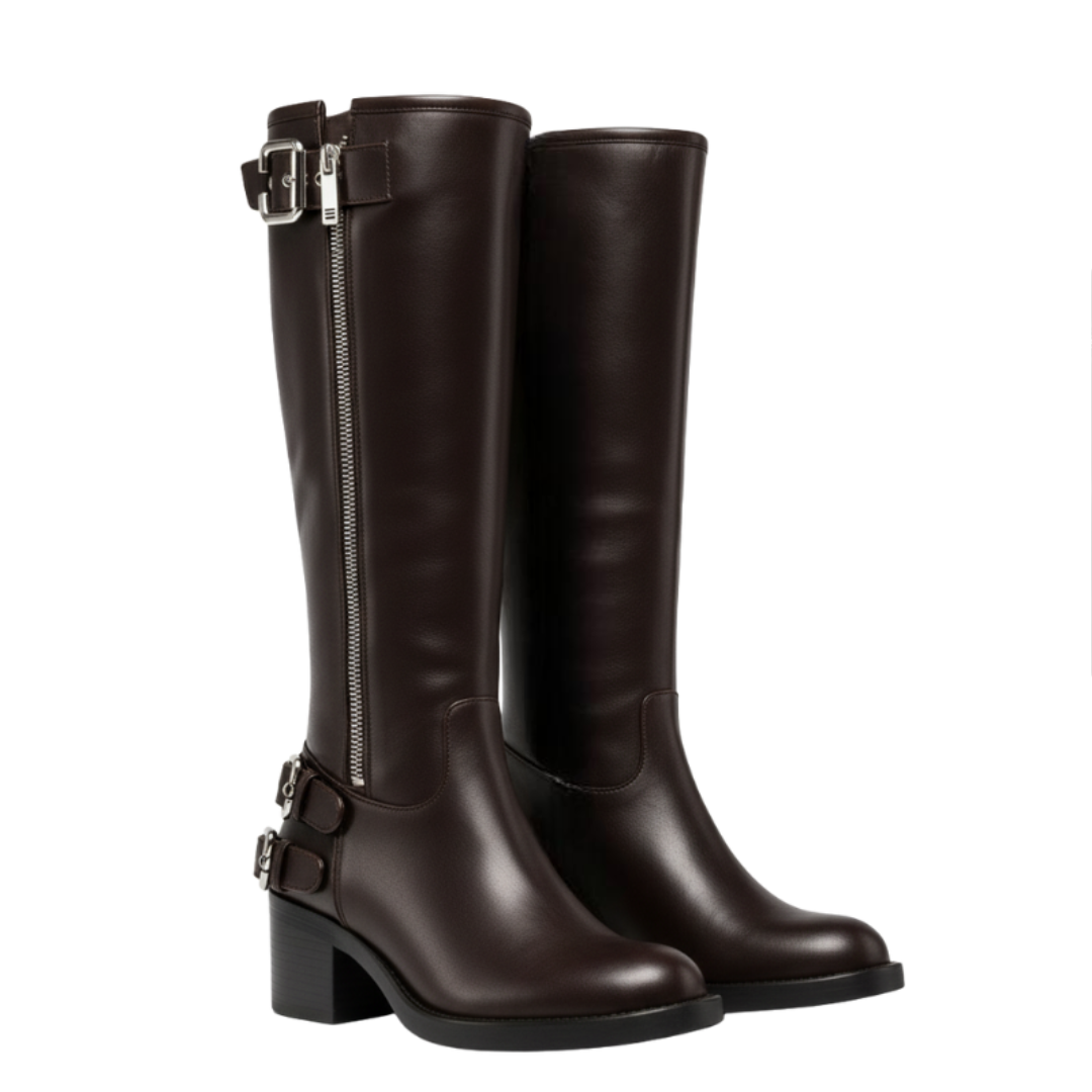 Women's Regalia Zipper Knee-high Buckle Boot