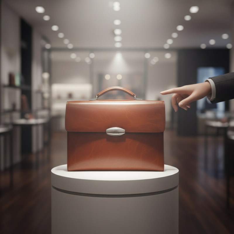 Sable Accord Leather Briefcase