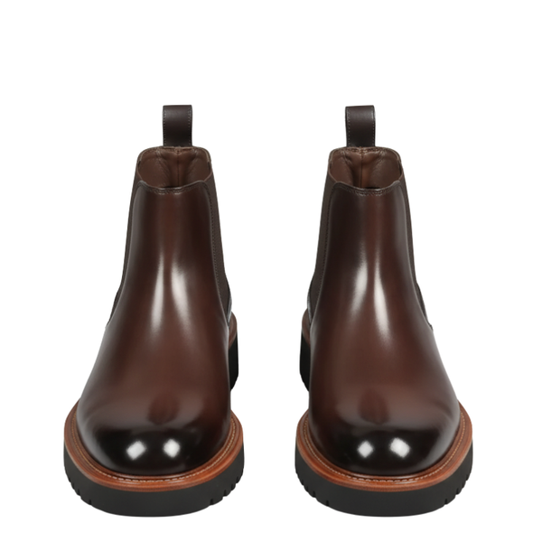 Classic Oak Chelsea Boots - Dark Brown