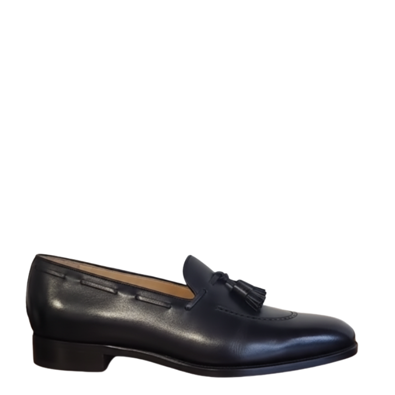 Marquis Noir Tassel Loafer