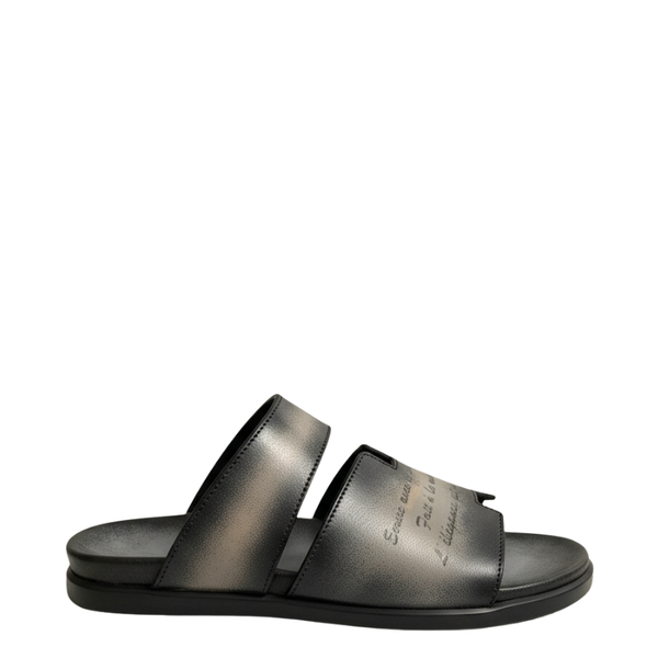 Italian H cut Design Luxe Slippers - Beige
