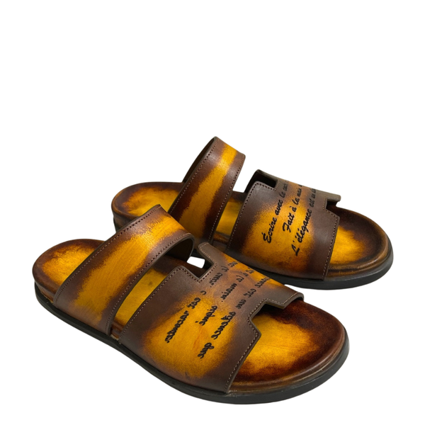 Italian H cut Design Luxe Slippers