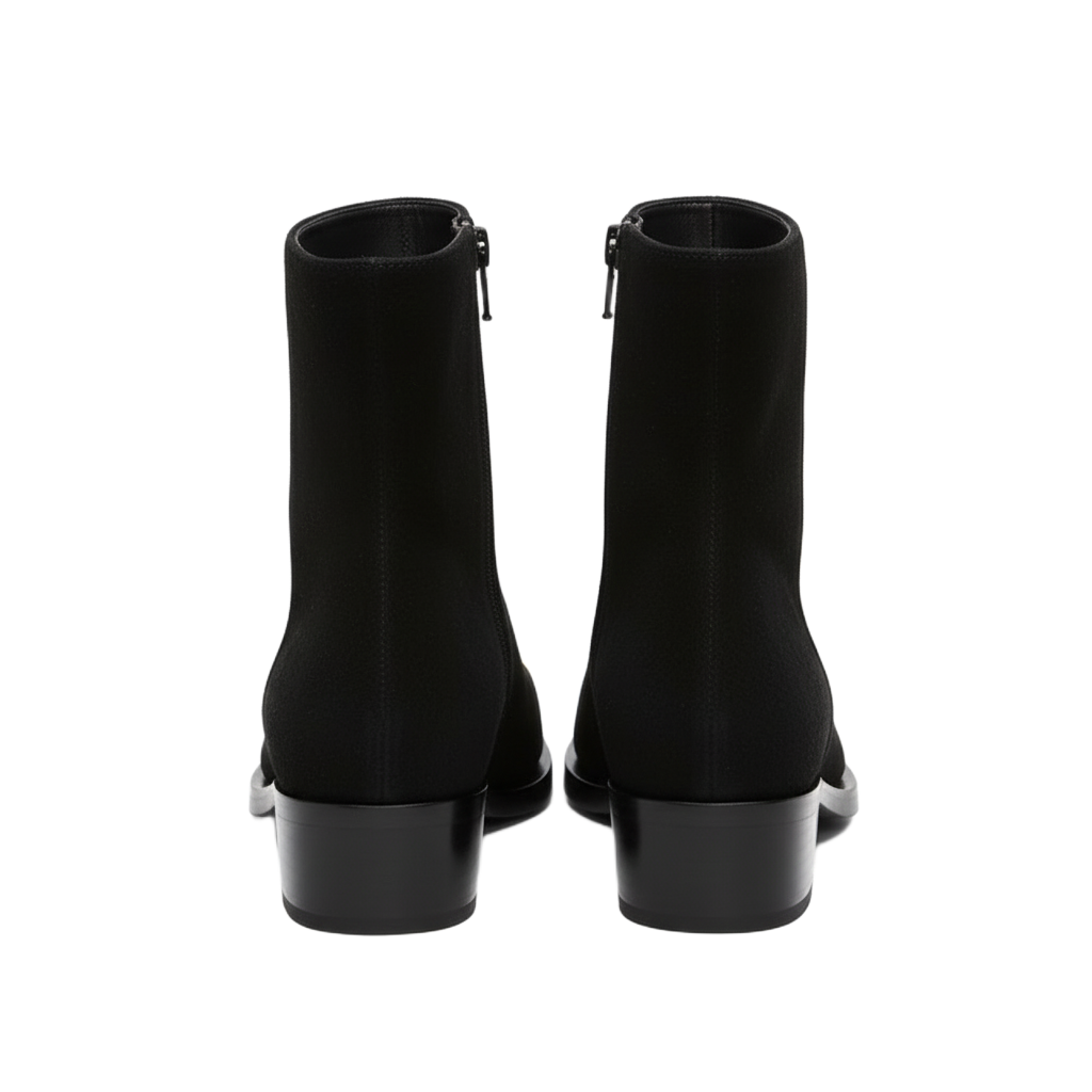 Punk Seude Golden Toe Boots