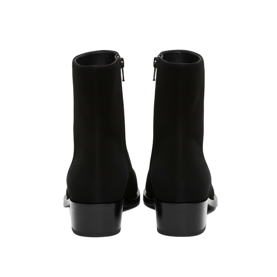 Punk Suede Golden Toe Boots