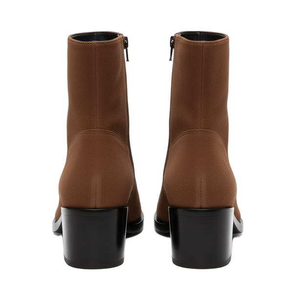 Punk Suede Golden Toe Boots