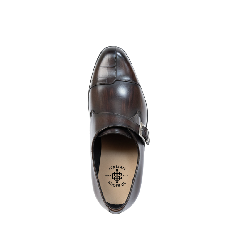 Luxury Patina Monk Strap Shoes