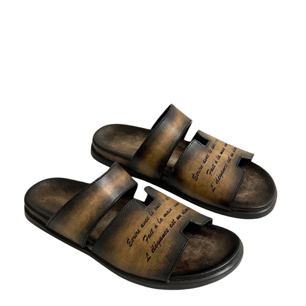 Italian H cut Design Luxe Slippers