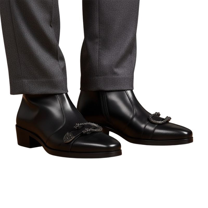 Royal Classic Buckled Dress Boots
