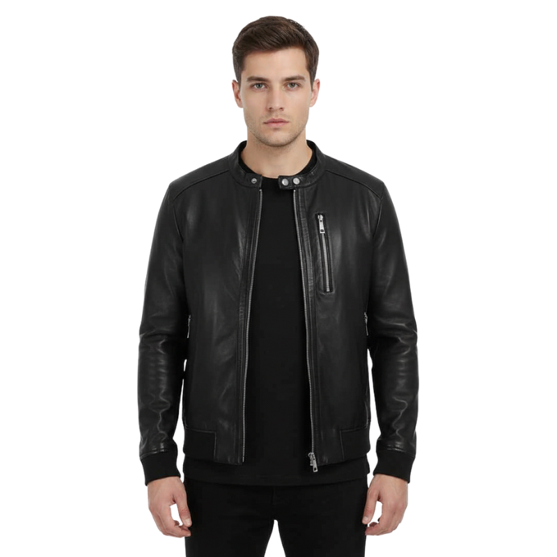 Dark Hawk Moto Leather Jacket