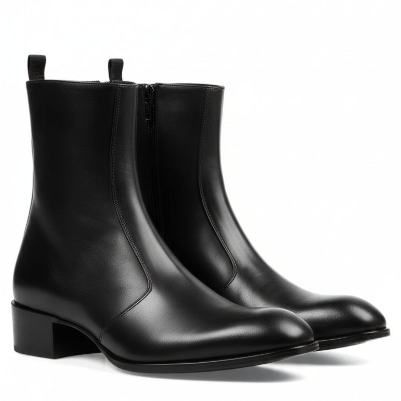 SleekCurve Side Zip Boot - Leather