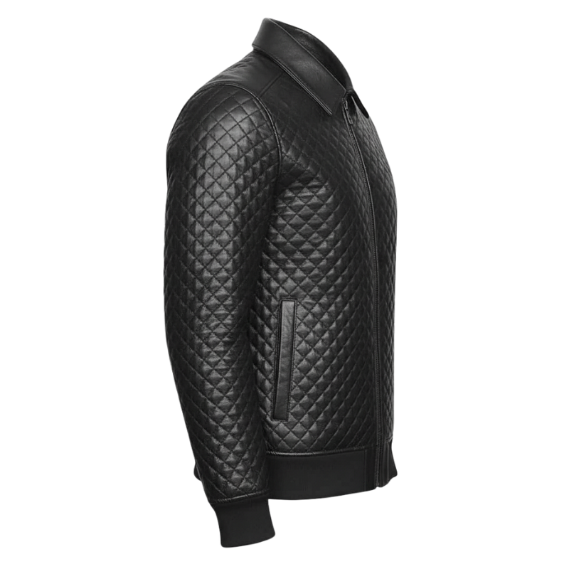 Men’s Diamond Forge Luxe Quilted Leather Jacket