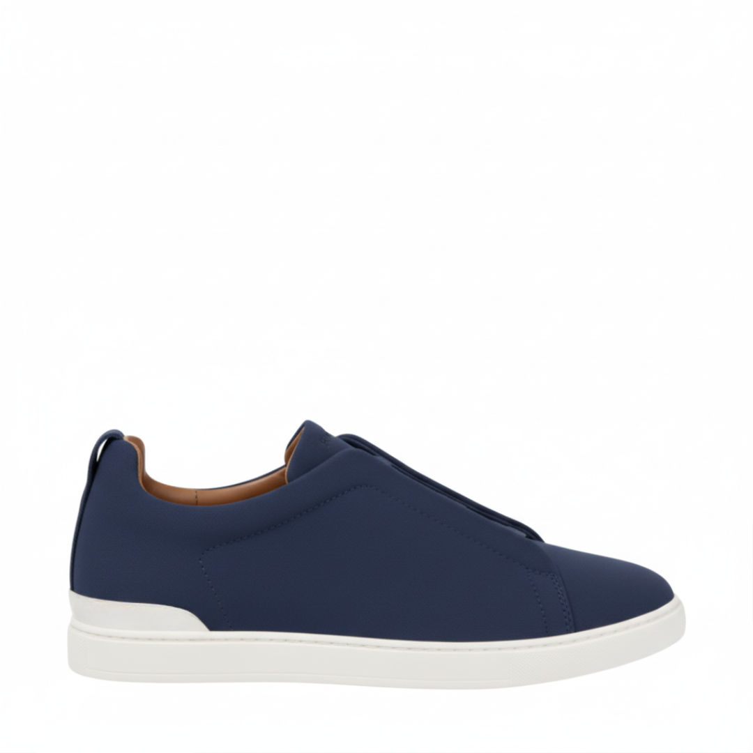 Luxury Edition Triple Stitch Blue Sneaker for Men's