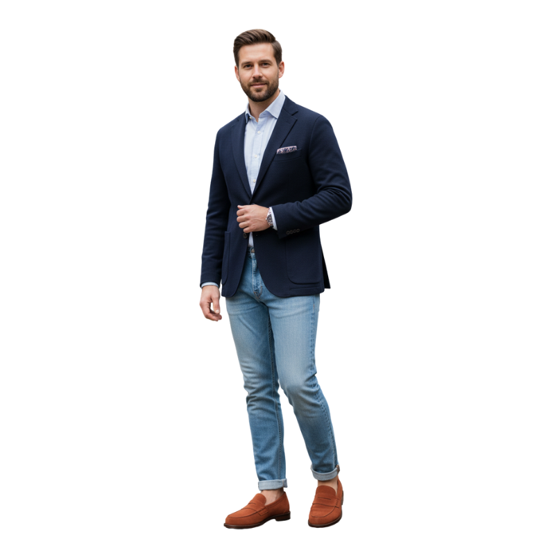 Tuscan Suede Penny Loafers