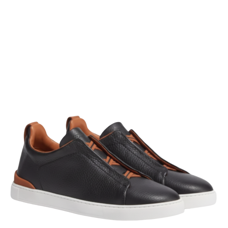 Regal Nero Luxe Slip-On Sneakers