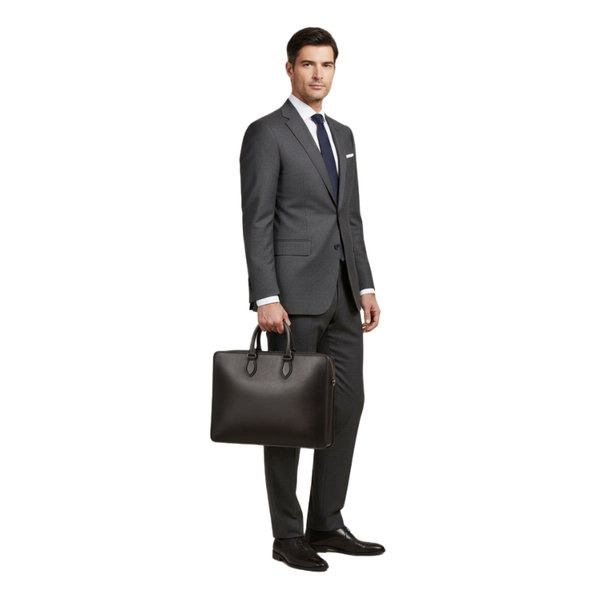 Obsidian Executive Leather Briefcase