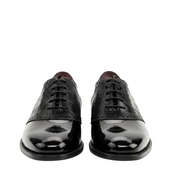 Luxury Patent Saddle Shoes