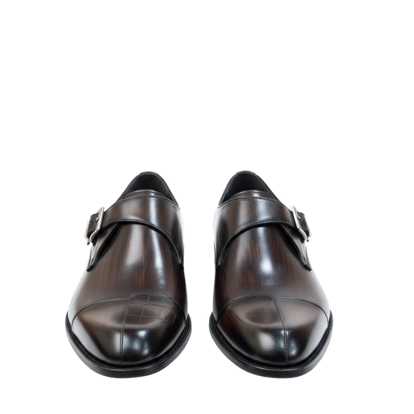 Luxury Patina Monk Strap Shoes