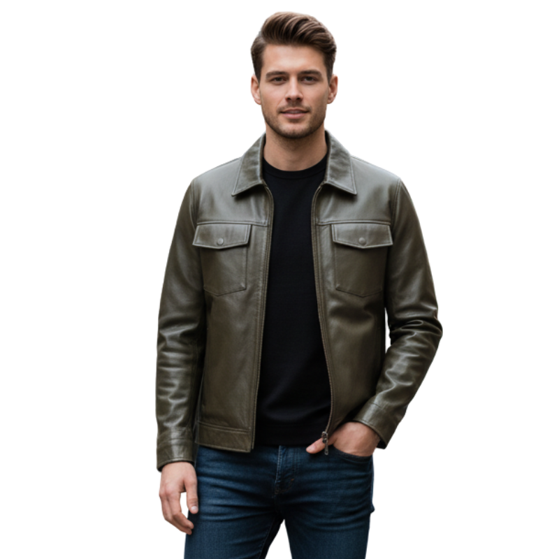 Italian Monarch Luxe Leather Jacket