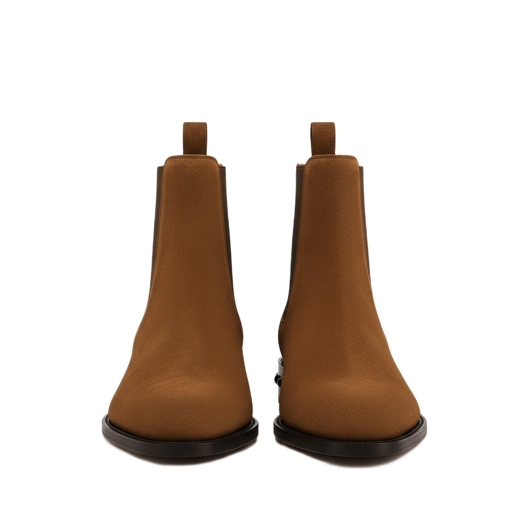 Coal Suede Leather Chelsea Boots