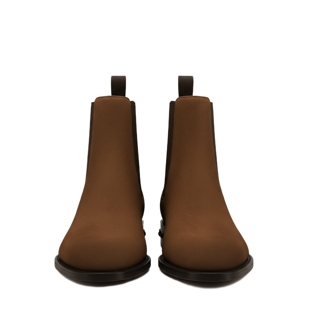 Coal Suede Leather Chelsea Boots