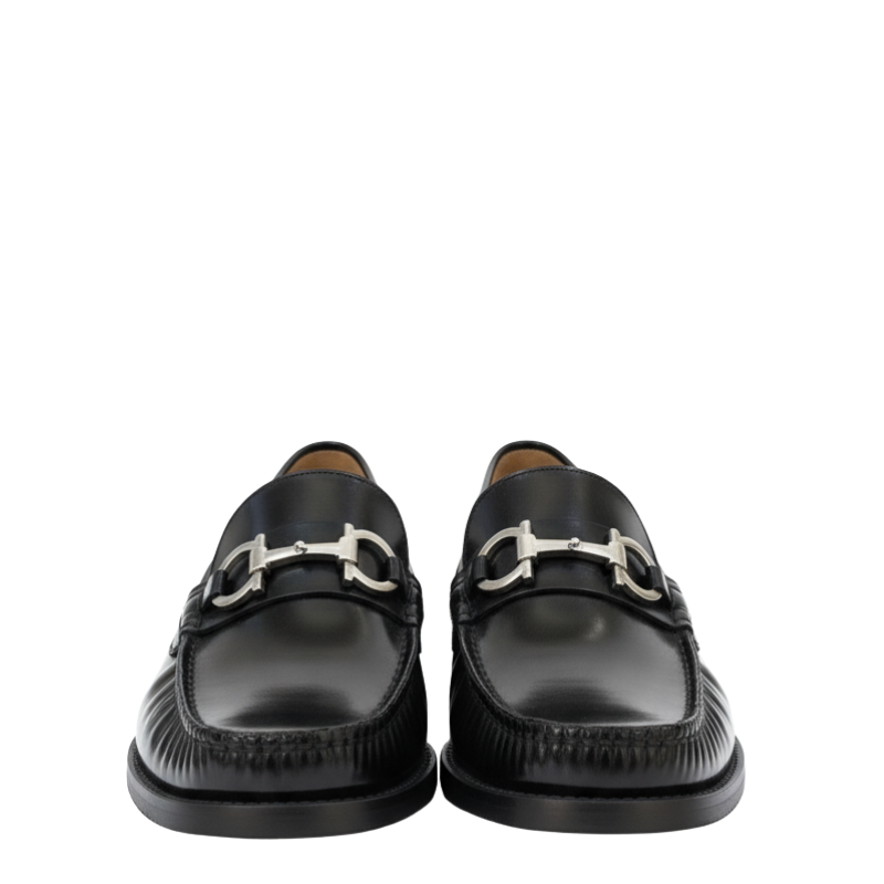 Luxury Midnight Crest Bit Loafers