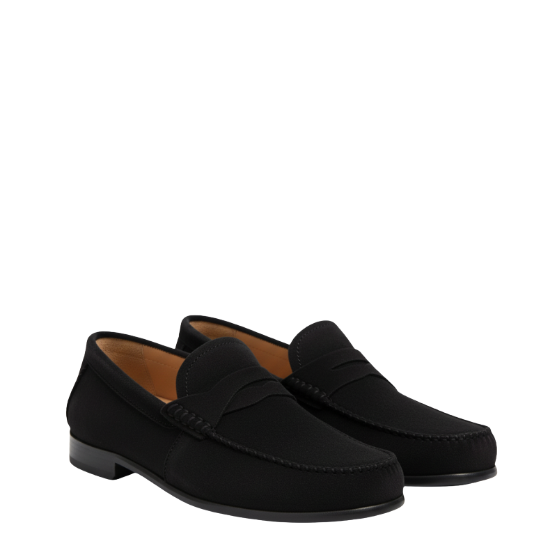 Luxury Seude Heritage Penny-strap Moc Loafers