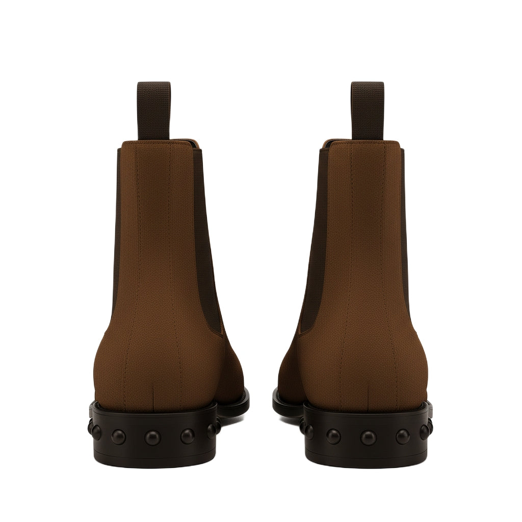 Coal Suede Leather Chelsea Boots