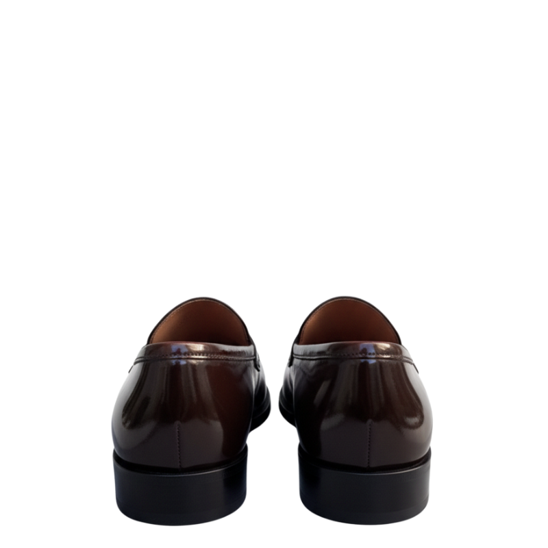 Luxury Espresso Gloss Penny Loafers