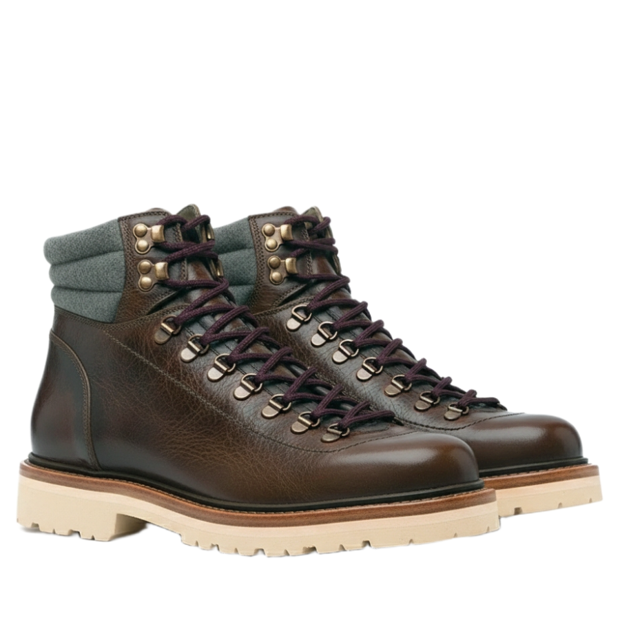 Padded Ankle Lace-Up boots