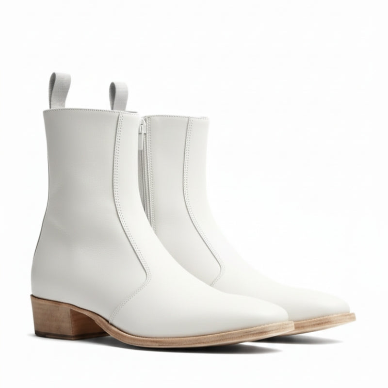 SleekCurve Side Zip Boot - Leather