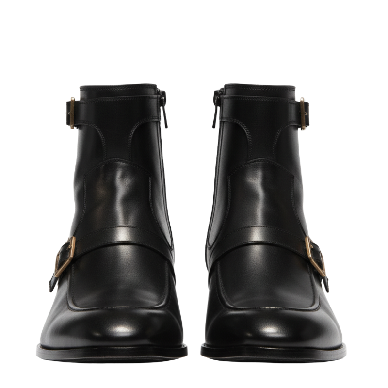 Royal Knight Buckle Boots