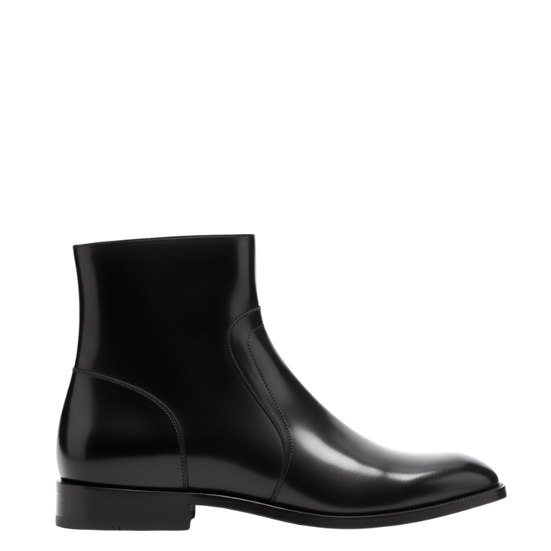 Midnight Monarch Gloss Ankle Boots