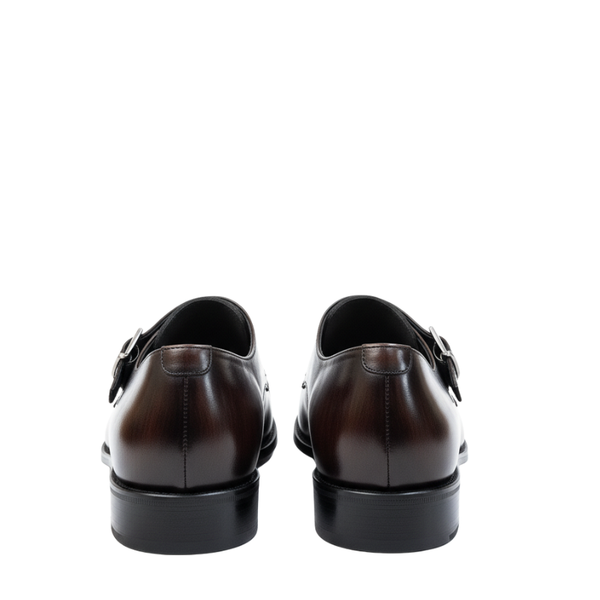 Luxury Patina Monk Strap Shoes