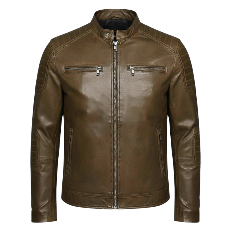 Italian BronzeRider Moto Luxe Leather Jacket