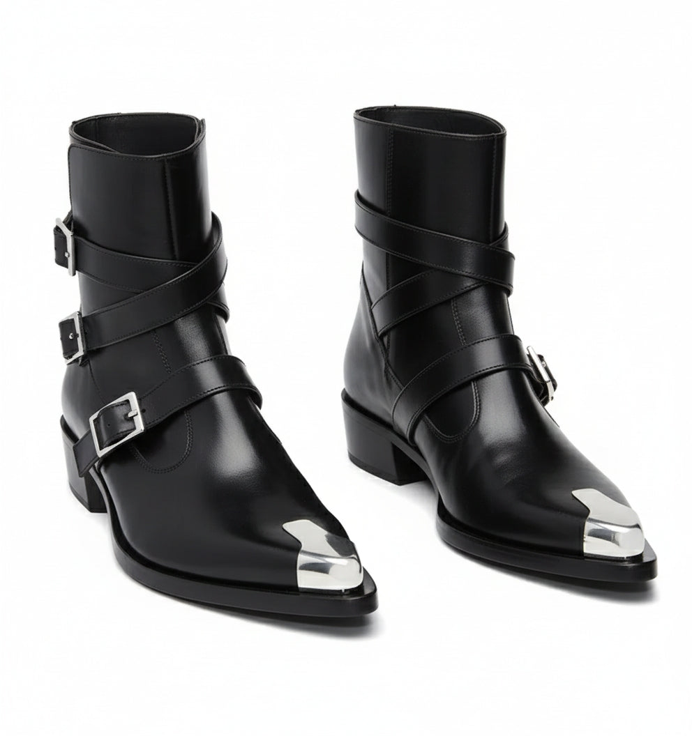 Punk Triple Strap Boots
