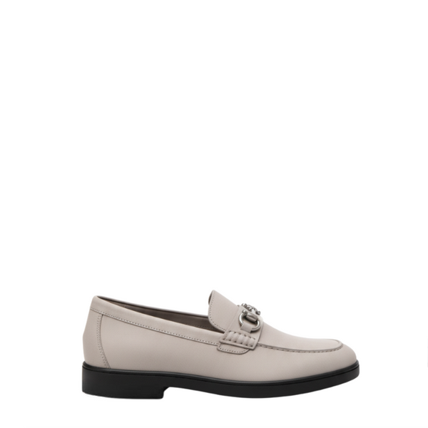 Regal Suede Metal Bit Loafers - Light Taupe