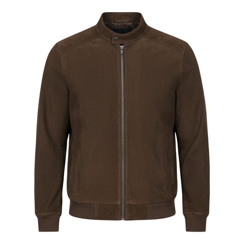 Fierce Suede Luxe Bomber Jacket