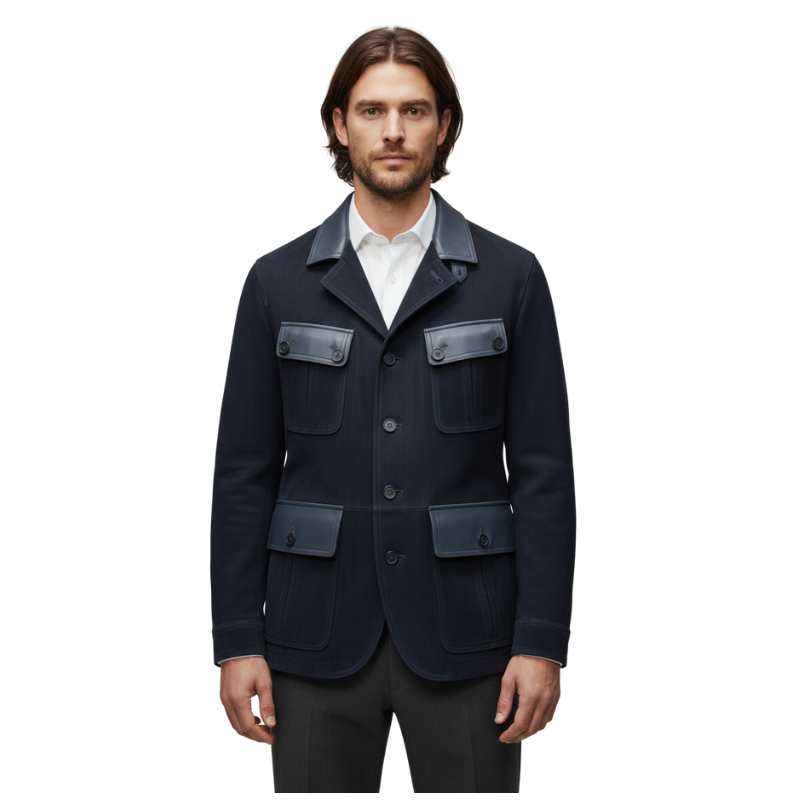 Royal Voyage Suede Field Jacket