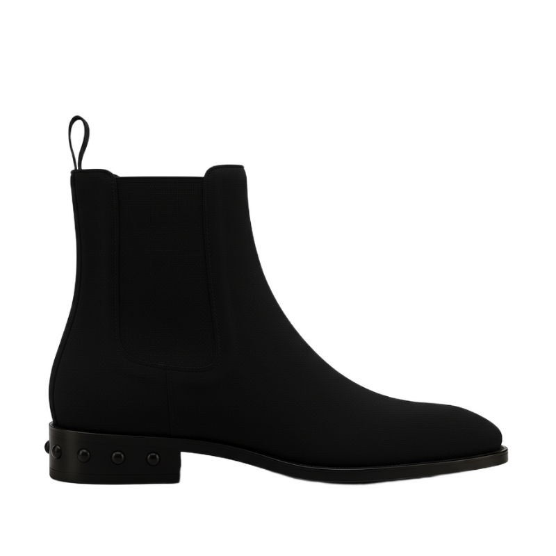 Coal Suede Leather Chelsea Boots