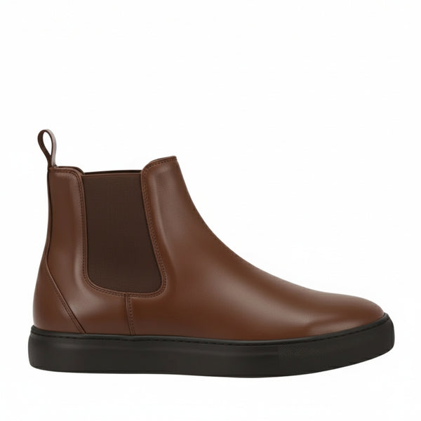 Orlando Leather Chelsea Sport Boots - Brown