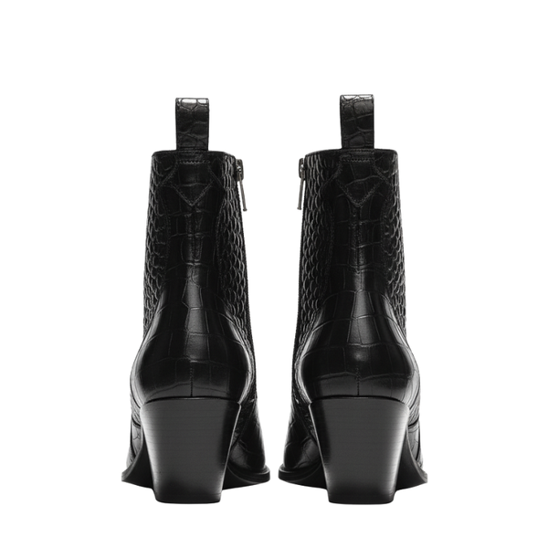 Viper Textured Ankle Boots
