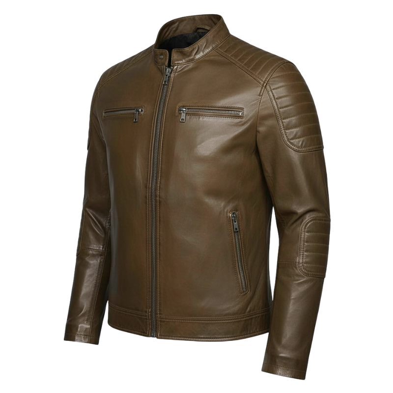Italian BronzeRider Moto Luxe Leather Jacket