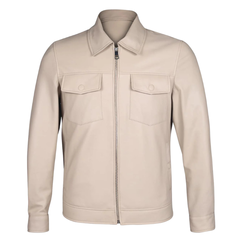 Men's Urban Minimalist Leather Jacket