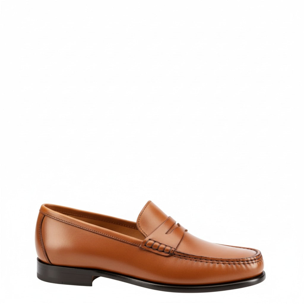 Burgundy Penny Men's Loafers