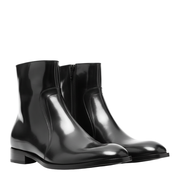Midnight Monarch Gloss Ankle Boots
