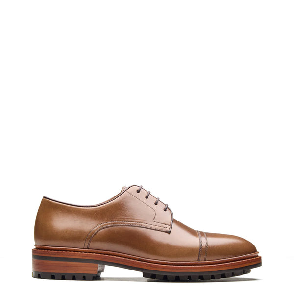 Junior Cap Toe Derby Shoe Natural Chromexcel Hand Welted New Age