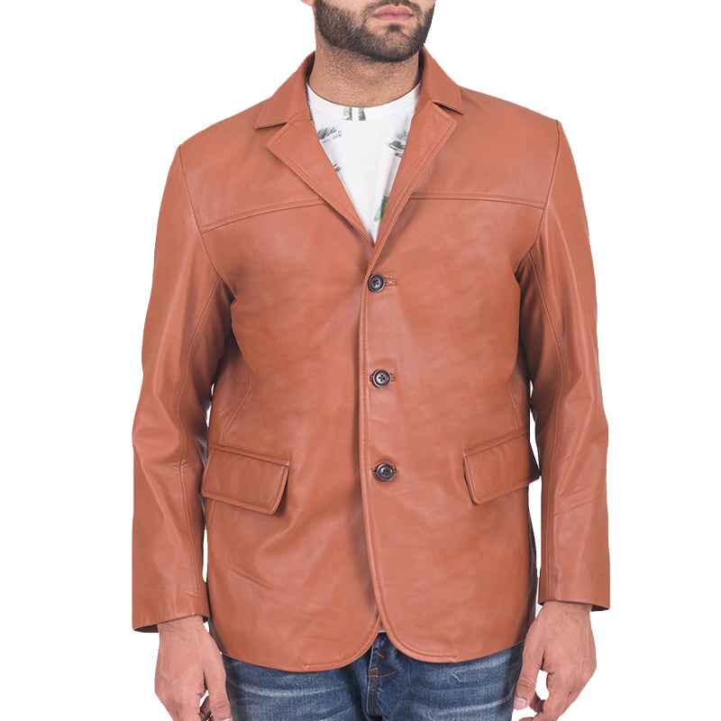 Elvora Leather Blazer