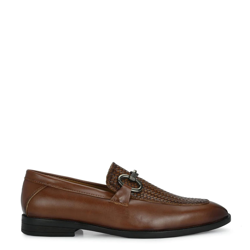 Classic Leather Horsbit Buckled Formal Loafer